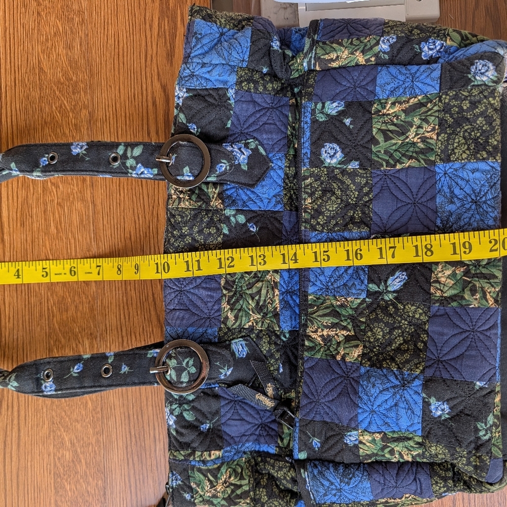 Donna Sharp Black Floral Shoulder Bag - Picture 12 of 13
